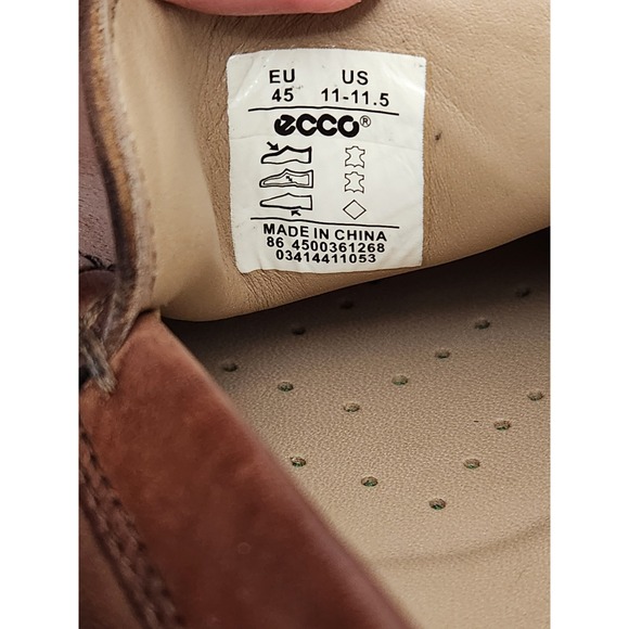 Ecco - Leather Loafers Slip on Driving Moccasin, Brown US 11-11.5 Mens main image 6